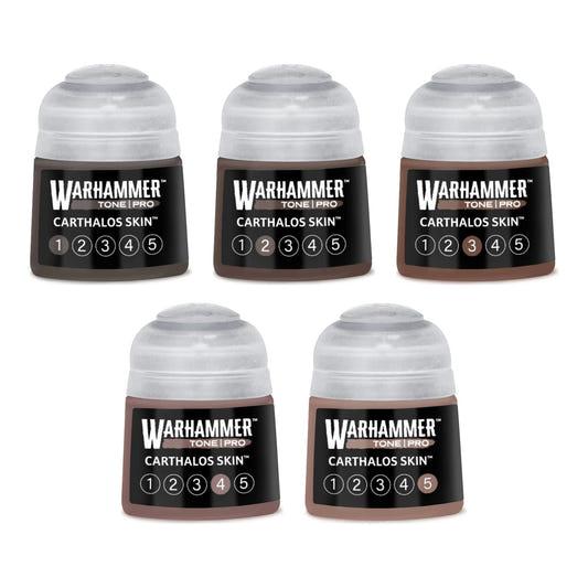Warhammer Tone Pro Carthalos Skin bundle - all five tones, 1 to 5, 12ml paint pots