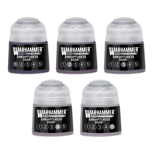 Warhammer Tone Pro Enrapturess Dusk bundle - all five tones, 1 to 5, 12ml paint pots
