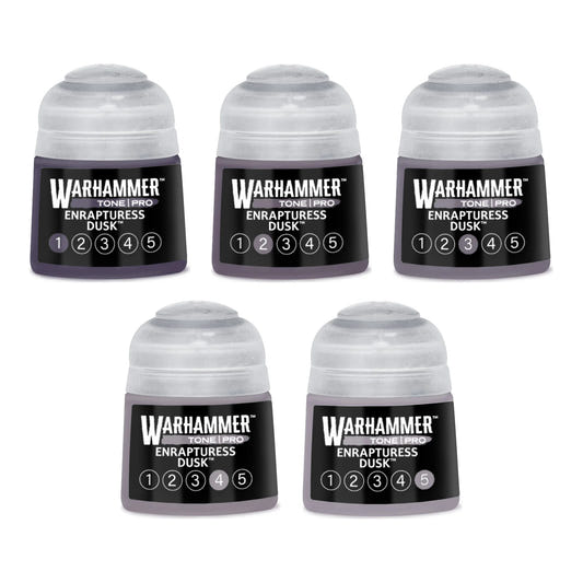Warhammer Tone Pro Enrapturess Dusk bundle - all five tones, 1 to 5, 12ml paint pots
