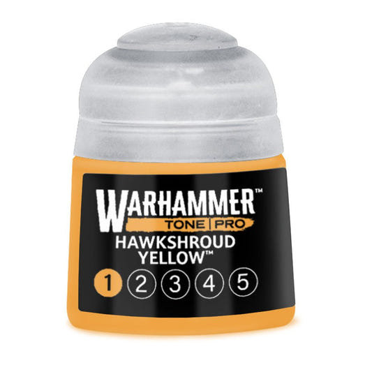 Warhammer Tone Pro Hawkshroud Yellow 1 12ml paint pot