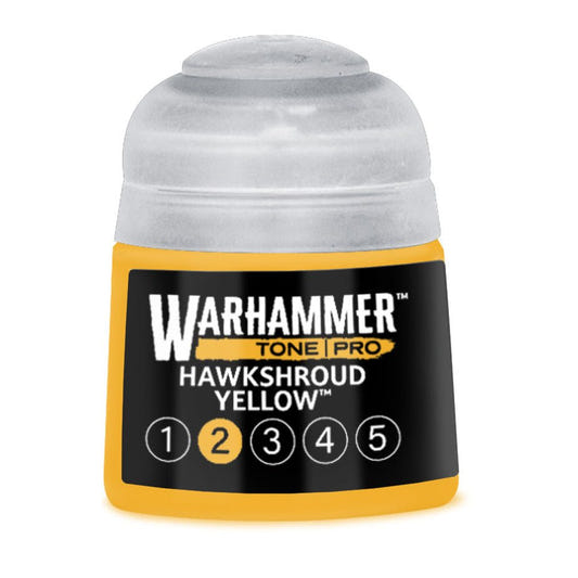 Warhammer Tone Pro Hawkshroud Yellow 2 12ml paint pot