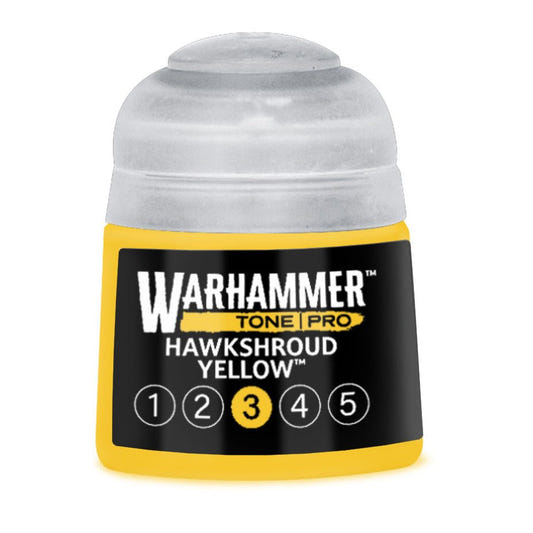 Warhammer Tone Pro Hawkshroud Yellow 3 12ml paint pot