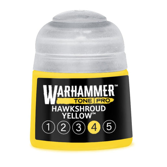 Warhammer Tone Pro Hawkshroud Yellow 4 12ml paint pot