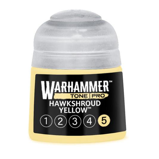 Warhammer Tone Pro Hawkshroud Yellow 5 12ml paint pot