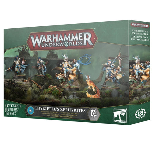Warhammer Underworlds game box featuring miniatures on a white background