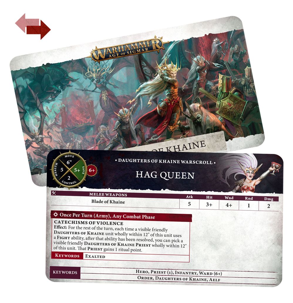Warscroll Cards: Daughters of Khaine - Loaded Dice