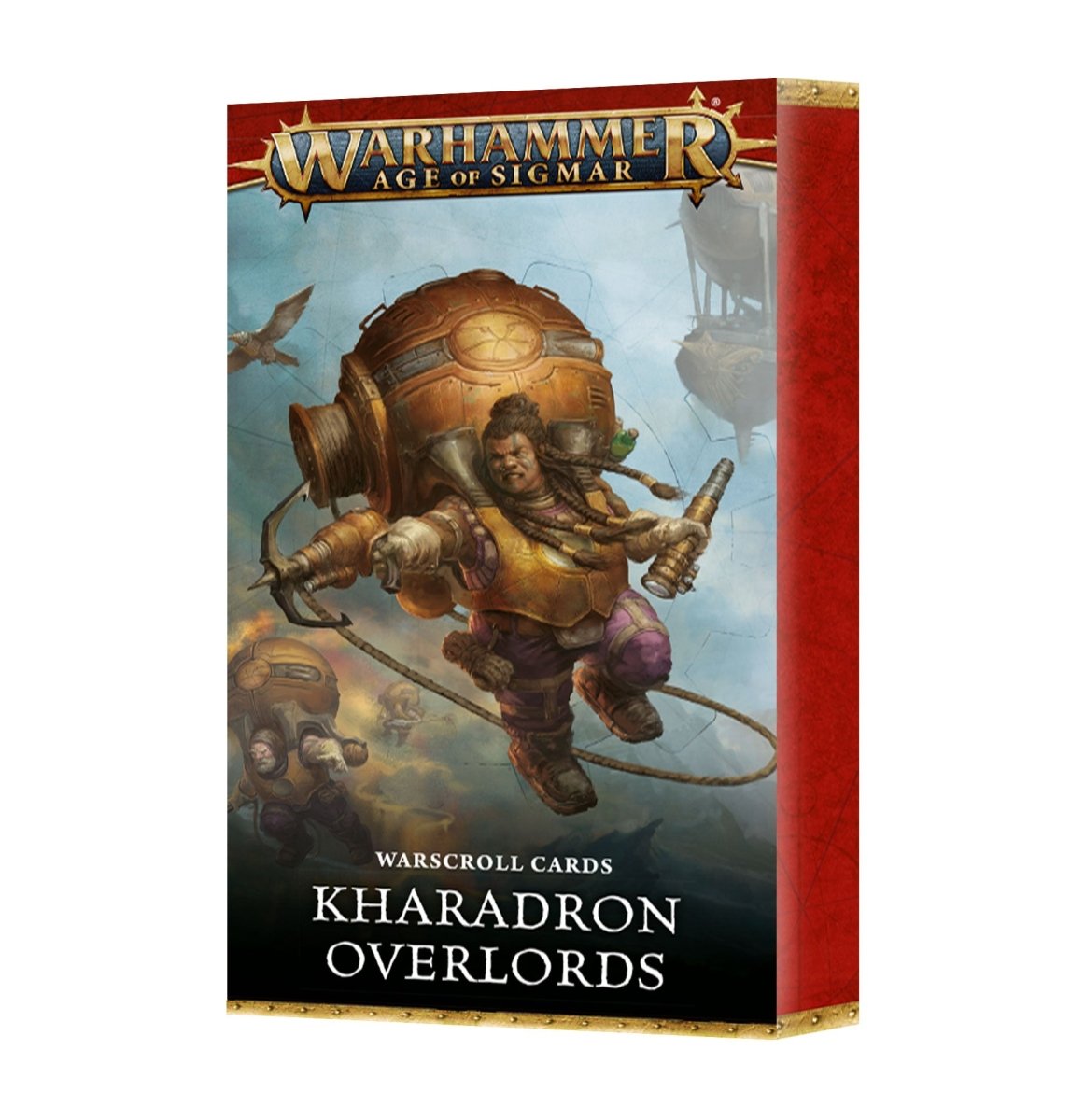 Warhammer Age of Sigmar Warscroll Cards: Kharadron Overlords box front with Arkanaut artwork