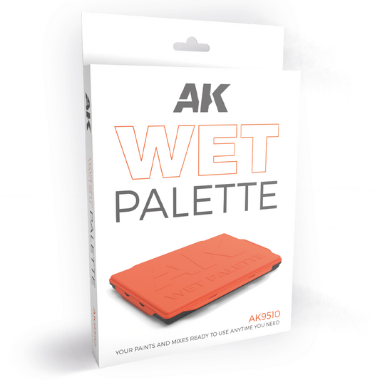 AK Interactive Wet Palette with 40 Paper Sheets and 2 Wipes hobby tool