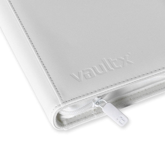 VaultX White Edition - 9-Pocket Exo-Tec® Zip Binder - Loaded Dice