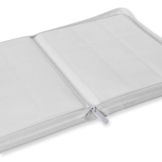 VaultX White Edition - 9-Pocket Exo-Tec® Zip Binder - Loaded Dice