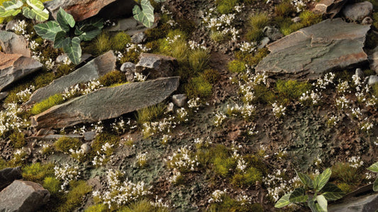 Gamers Grass - White Lily Tiny Flowers - Loaded Dice