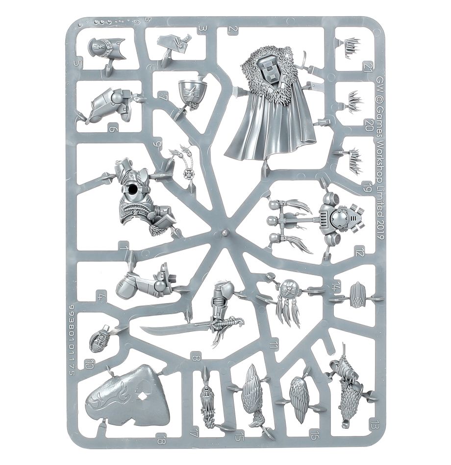 White Scars Kor'Sarro Khan sprue contents - Loaded Dice