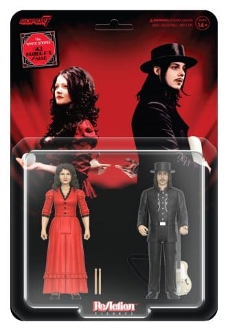 Super7 ReAction The White Stripes 2-pack on Get Behind Me Satan blister card