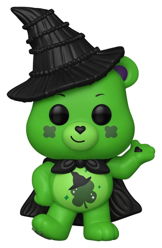 Funko Wicked x Care Bears POP! Good Luck Bear as Elphaba vinyl figure in black witch hat and cape