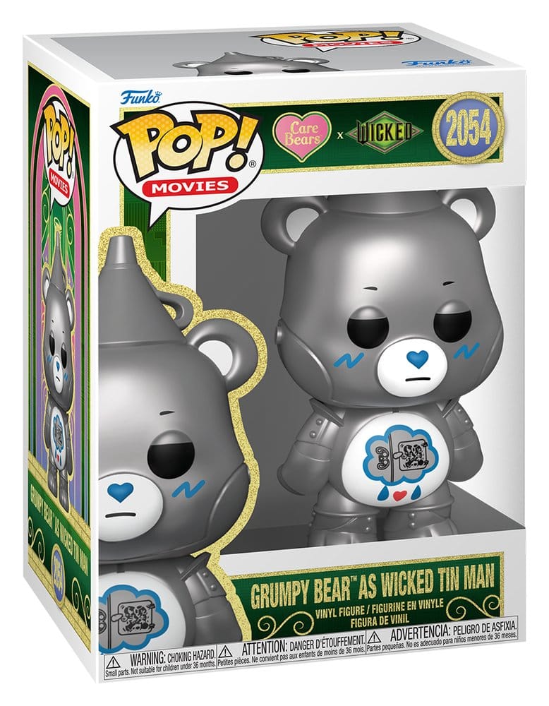 Funko Wicked x Care Bears POP! Movies Grumpy Bear as Wicked Tin Man vinyl figure in box, number 2054