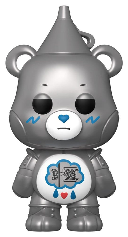 Funko Wicked x Care Bears POP! Grumpy Bear as the Tin Man vinyl figure in silver finish