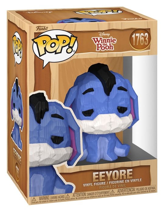 Funko Disney Winnie the Pooh POP! Whittled Eeyore vinyl figure in wood-effect box, number 1763