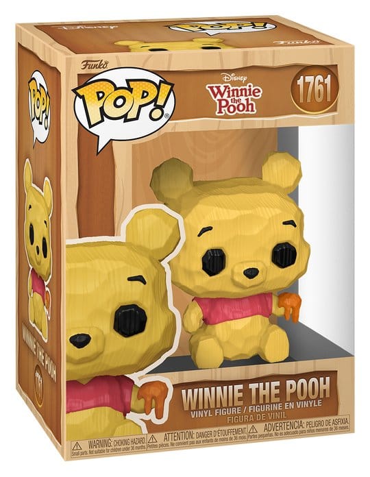 Disney Winnie the Pooh Funko Pop! 1761 Whittled vinyl figure in its wood-effect window box