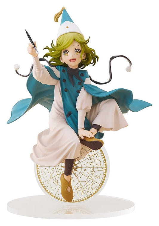 Witch Hat Atelier Pop Up Parade Coco L Size figure with pen and teal cape on magic circle base