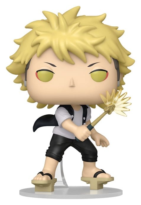 Funko Pop! Animation Kanshi Kazamatsuri vinyl figure from Witch Watch holding a golden staff