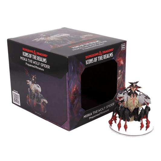 Wizkids - D&D Icons of the Realms: Set 32 - Vecna Eve of Ruin - Miska the Wolf Spider Boxed Miniature - Loaded Dice
