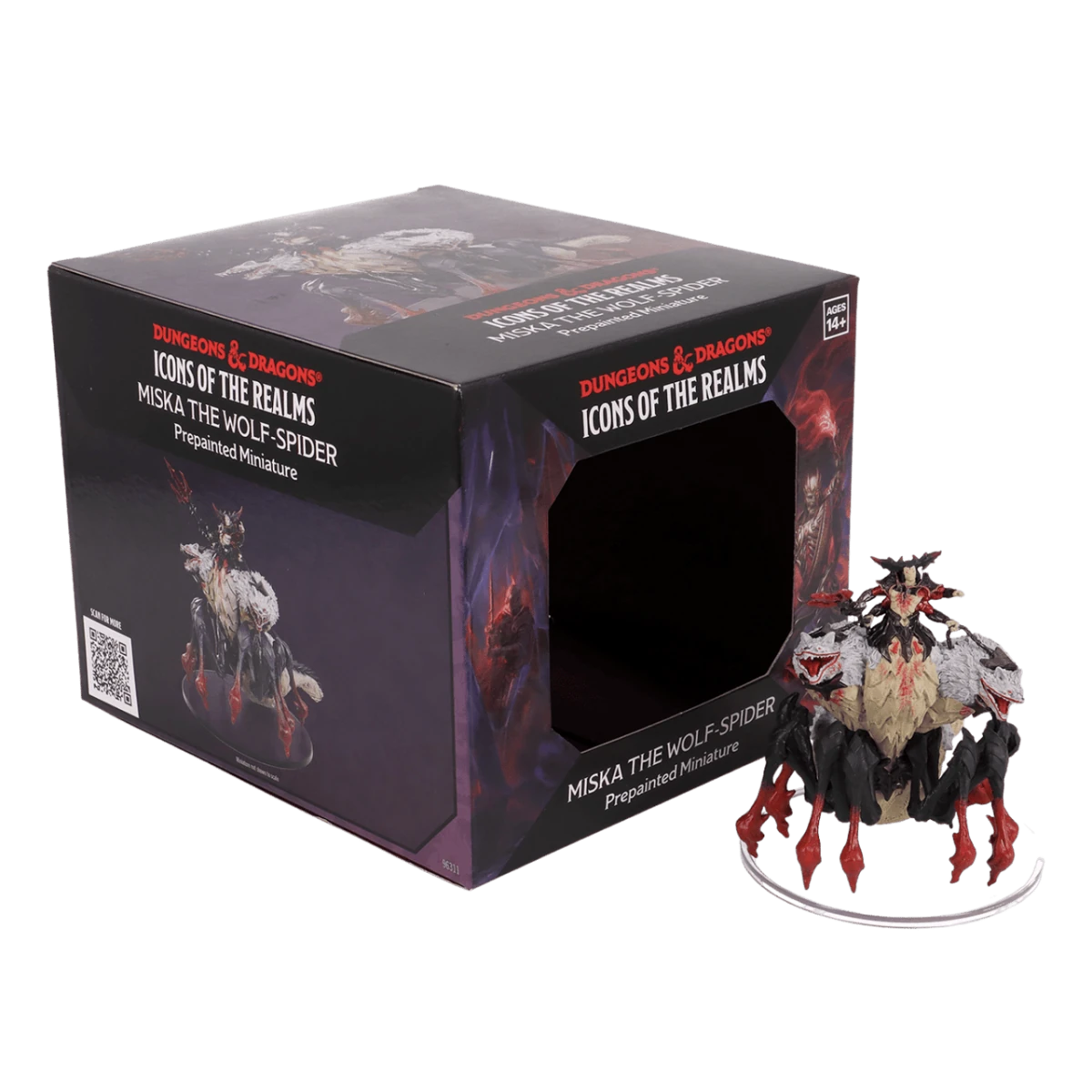 Wizkids - D&D Icons of the Realms: Set 32 - Vecna Eve of Ruin - Miska the Wolf Spider Boxed Miniature - Loaded Dice