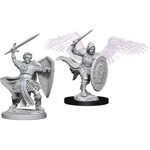 WizKids - D&D Nolzurs Marvelous Miniatures: Aasimar Male Paladin - Wave 5 - Loaded Dice