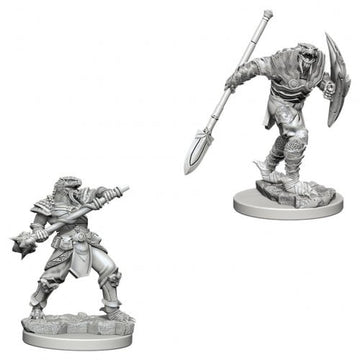 WizKids - D&D Nolzurs Marvelous Miniatures: Dragonborn Male Fighter with Spear - Wave 5