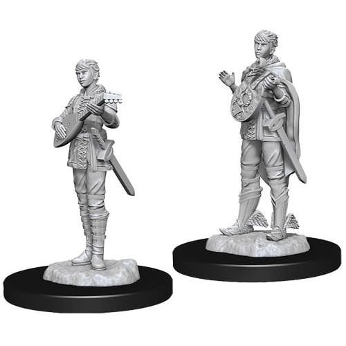 WizKids - D&D Nolzurs Marvelous Miniatures: Female Half-Elf Bard - Wave 7 - Loaded Dice
