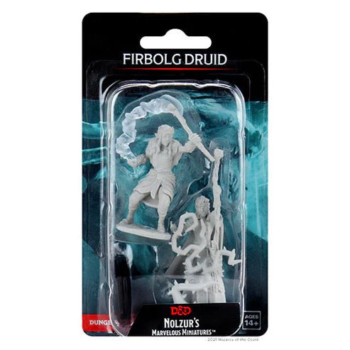 WizKids D&D Nolzur's Marvelous Miniatures Firbolg Druid blister pack with two primed figures