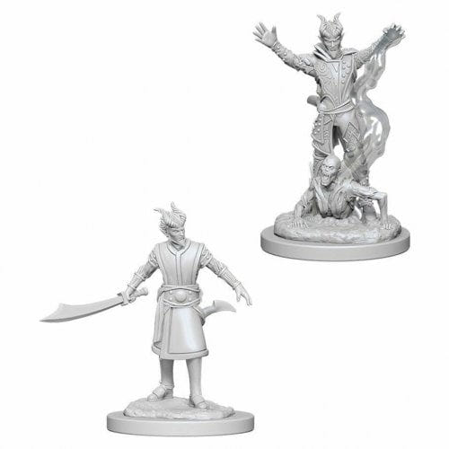 WizKids - D&D Nolzurs Marvelous Miniatures: Male Tiefling Warlock - Wave 6 - Loaded Dice