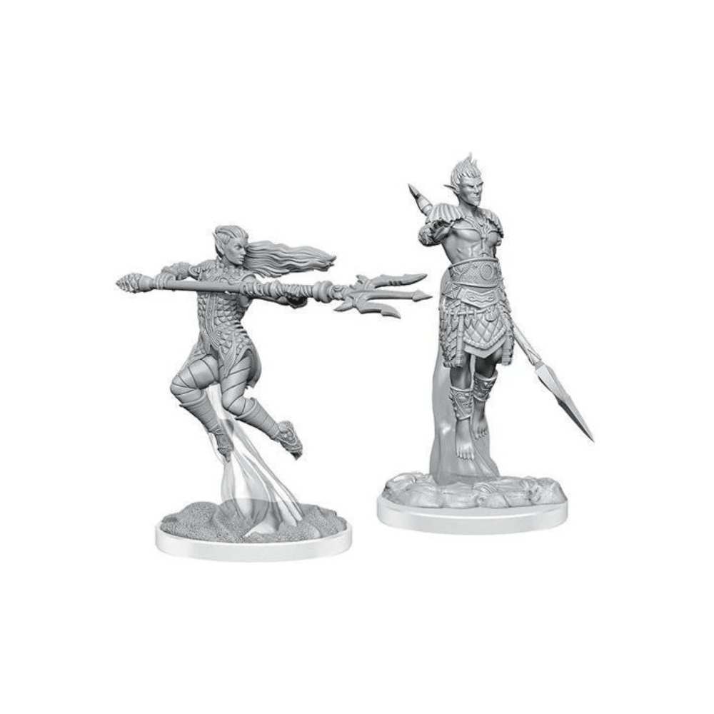 WizKids - D&D Nolzurs Marvelous Miniatures: Sea Elf Fighters - Wave 20 - Loaded Dice