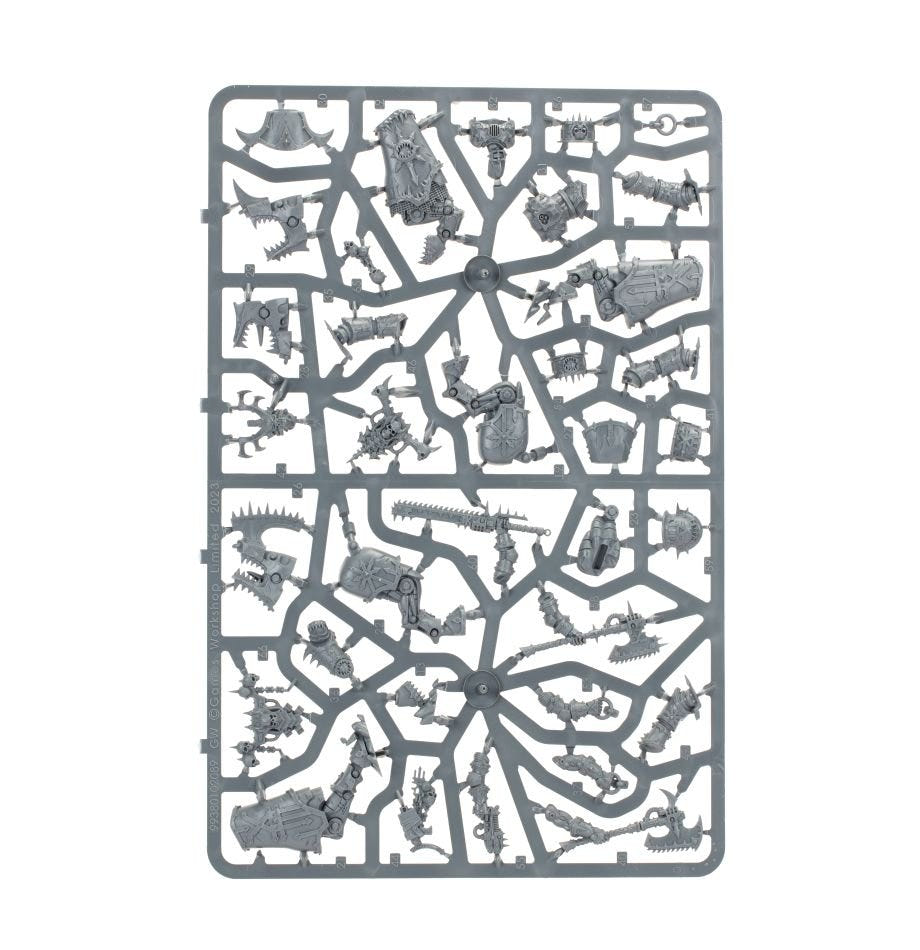 Games Workshop World Eaters Lord Invocatus unpainted plastic sprue, frame 1 of 2