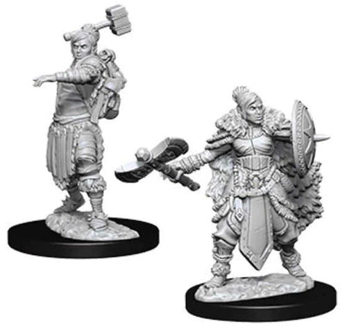 Female Half-Orc Barbarian: D&D Nolzur's Marvelous Unpainted Miniatures (W9) - Loaded Dice Barry Vale of Glamorgan CF64 3HD