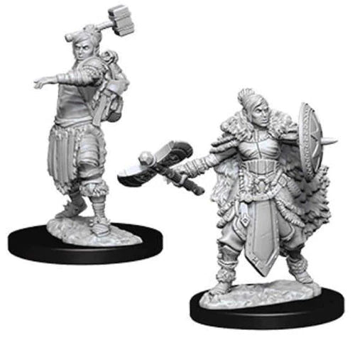 Female Half-Orc Barbarian: D&D Nolzur's Marvelous Unpainted Miniatures (W9) - Loaded Dice