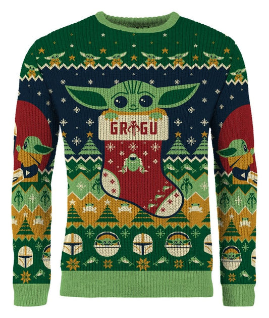 Star Wars Christmas Jumper Baby Yoda