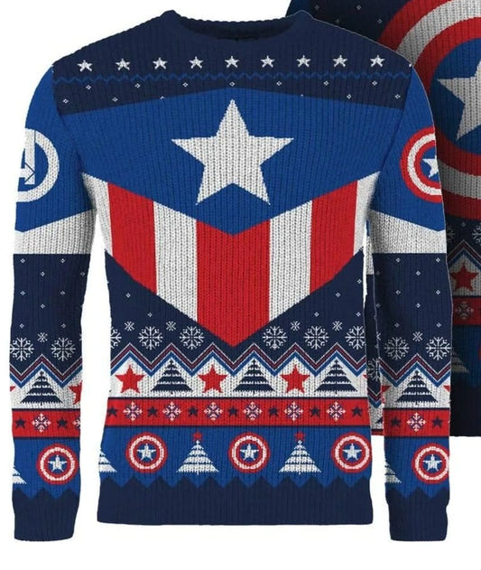 Captain America Christmas Jumper