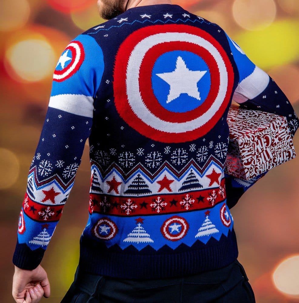 Captain America Christmas Jumper