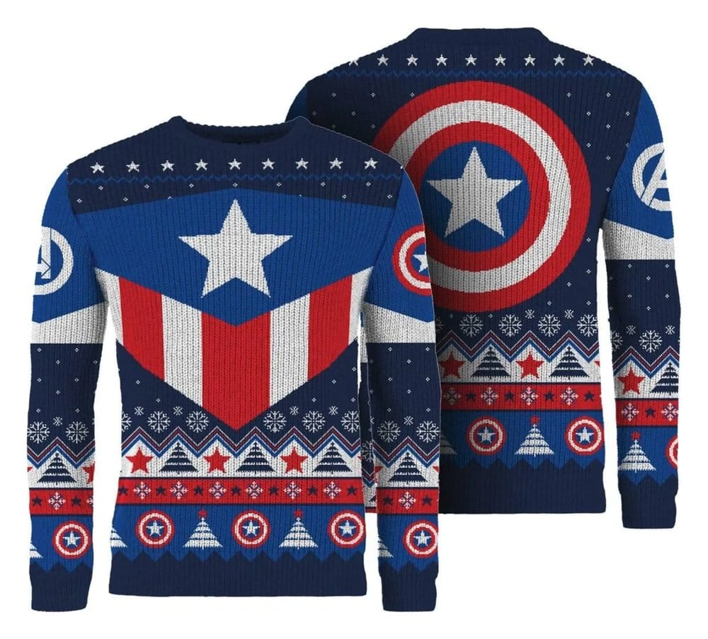Captain America Christmas Jumper