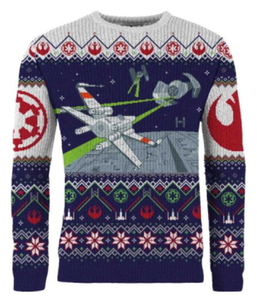 Star Wars Christmas Jumper X-Wing v TIE Fighter