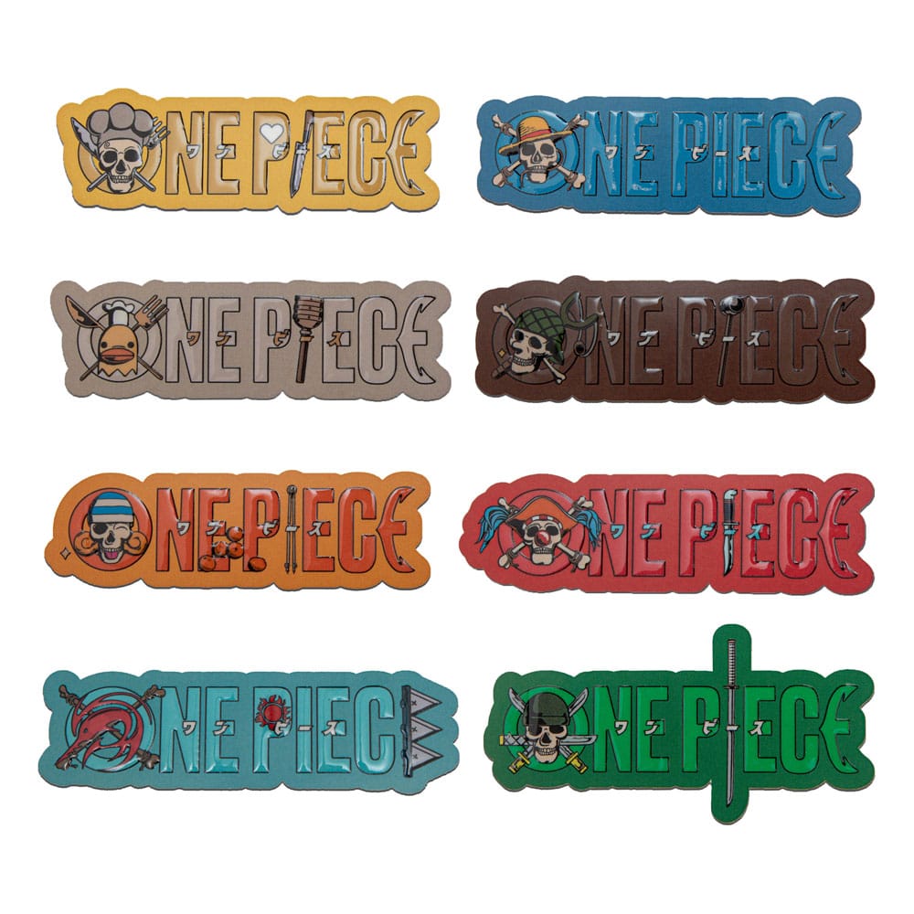 One Piece Fridge Magnets 8-Pack Title Sequence - Loaded Dice