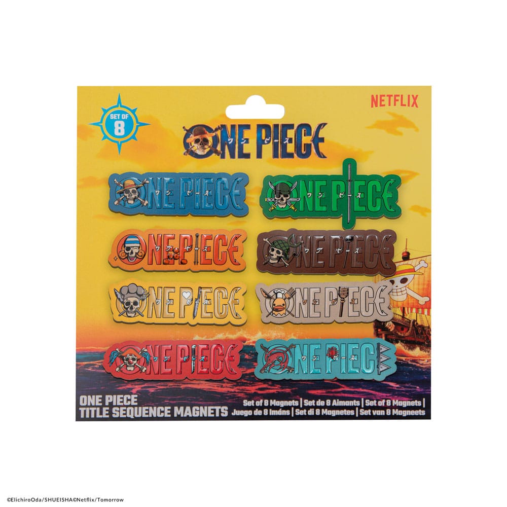One Piece Fridge Magnets 8-Pack Title Sequence - Loaded Dice