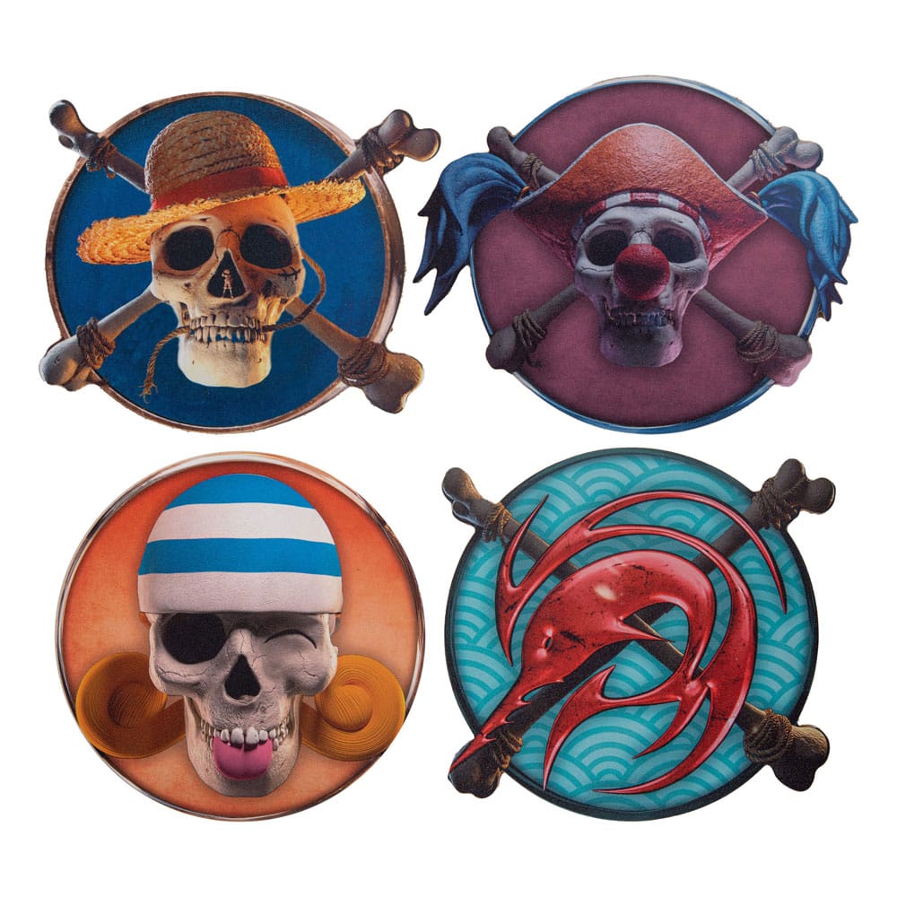 One Piece Coaster 4-Pack Characters #1 - Loaded Dice
