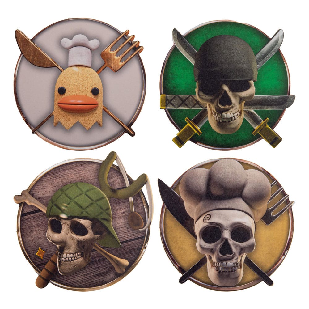One Piece Coaster 4-Pack Characters #2 - Loaded Dice