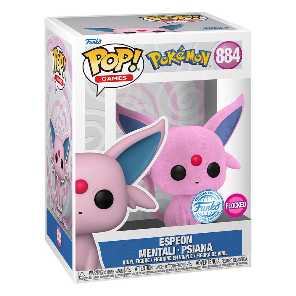 Pokemon Funko POP! Flocked Espeon 9cm (884) - Loaded Dice