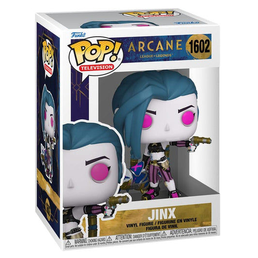 Funko Pop! vinyl figure packaging with character Jinx from Arcane on a white background