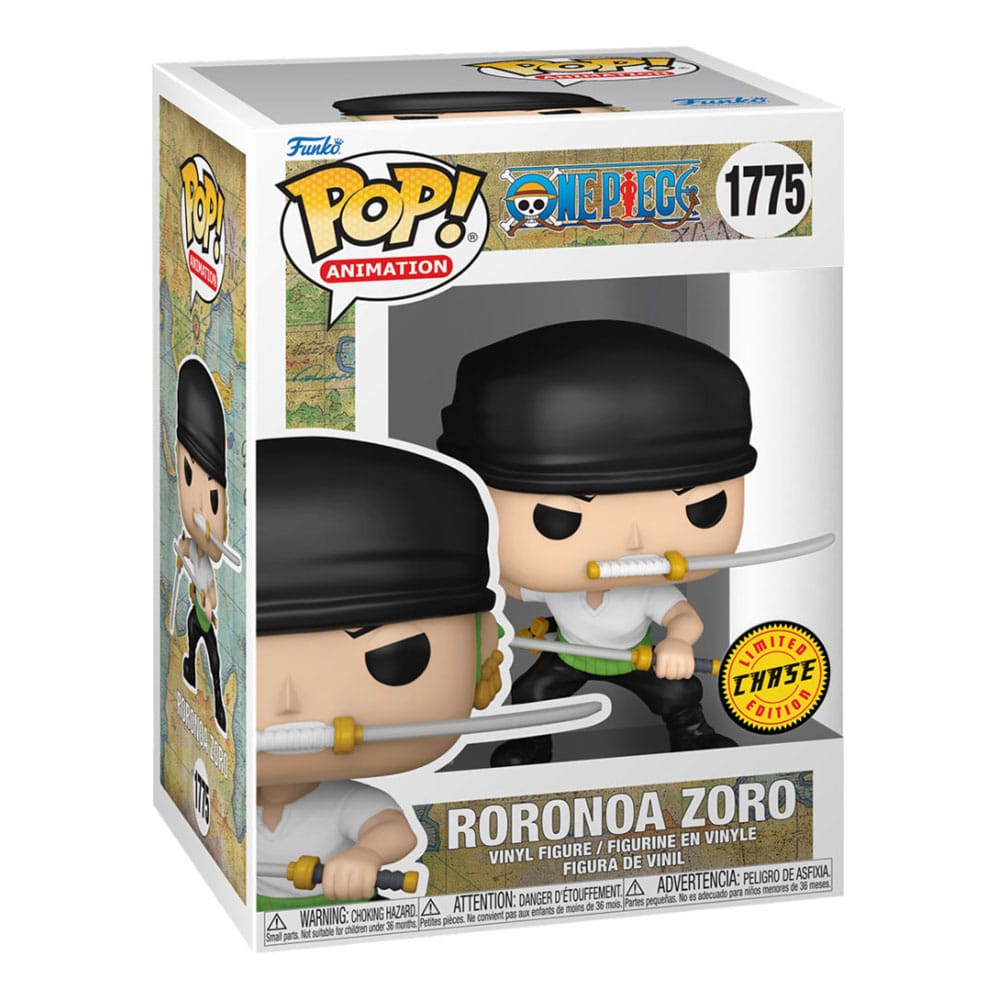 One Piece POP! Animation Vinyl Figures Zoro (Refresh) 9 cm – Sealed Case of 6 (with Chase chance)