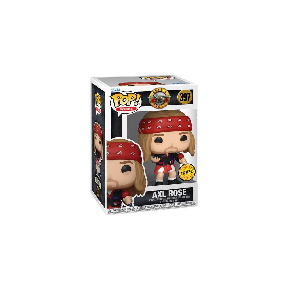Guns N Roses POP! Rocks Vinyl Figures Axel Rose(1992) 9 cm – Sealed Case of 6 (with Chase chance)