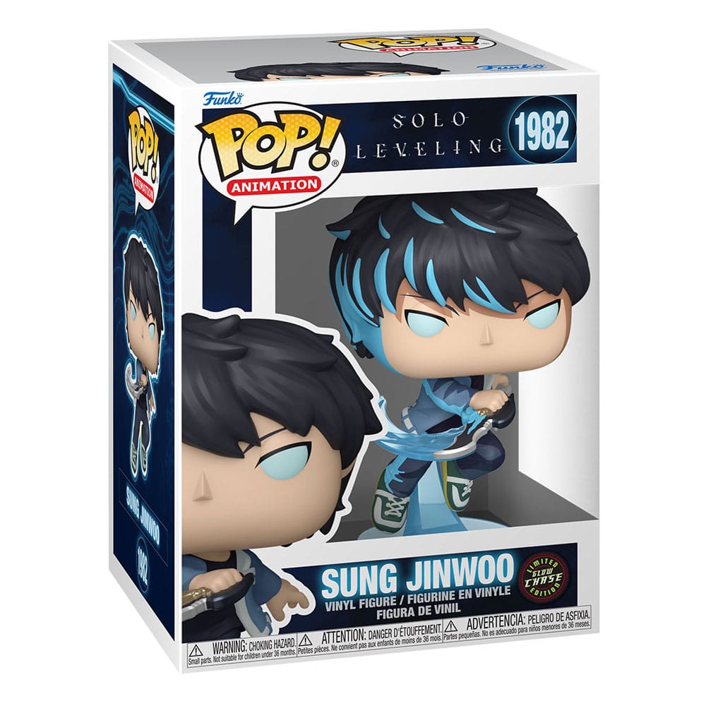 Solo Leveling POP! Animation Vinyl Figure Sung Jinwoo 9 cm – Sealed Case of 6 (with Chase chance)