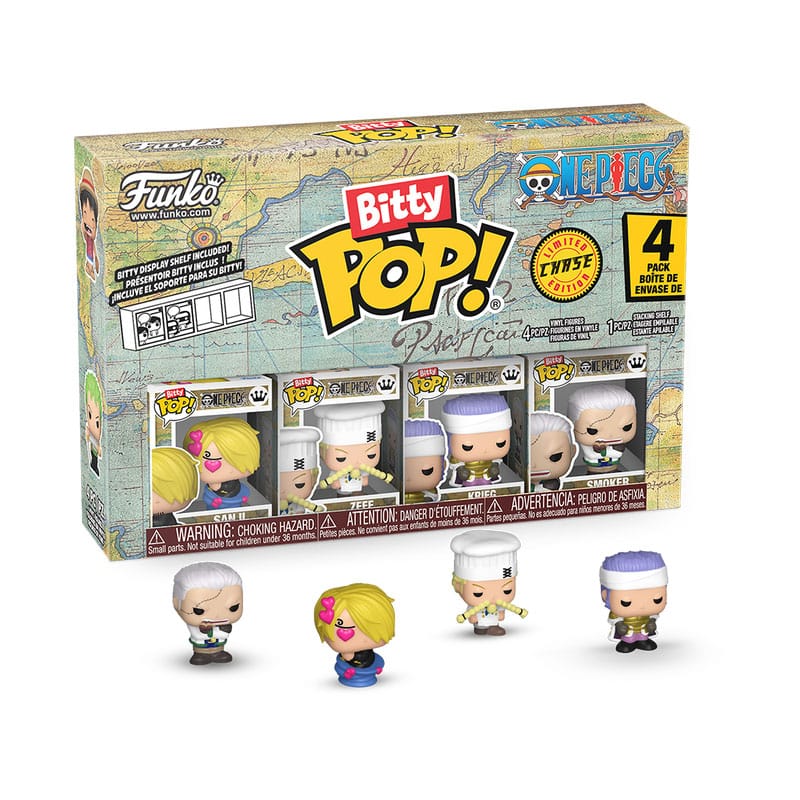 One Piece Bitty POP! 4-Pack Sanji 2.5cm - Limited Chase Edition